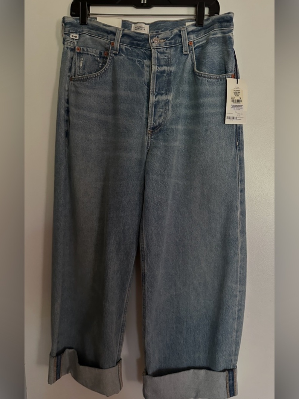 NWT Citizens of Humanity Ayla Baggy Cuffed Crop Size 28